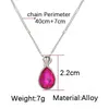 Bohemian Crystal Pendant Simple Versatile Clavicle Chain Fashion Twelve Constellation Necklace Jewelry for Women