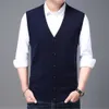 Autunno marchio di moda maglia maglione gilet cardigan uomo scollo a V coreano di alta qualità fresco di lana casual inverno abbigliamento uomo 211008