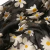 Moda Donna Sciarpa in cotone stampa floreale Hijab morbidi Scialli e involucri Tessale Foulard femminile pashmina Bandana Foulard