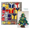 Christmas Decorations Felt Tree Wall Hanging Fake Xmas For Home Year Ornaments 2021 Kids Navidad DIY