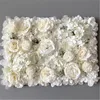 60x40cm Soie Rose Fleurs Artificielles DIY Fleur Panneaux Muraux Rose Romantique Fête De Mariage Événement Toile De Fond Décor Bébé Douche Décoration