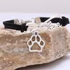 Love Infinity Dog Paw Black Bracelet Fashion armbanden manchet voor vrouwen Kids sieraden geschenk Blue Purple Black White