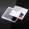 100 * 100mm Acylic No Magnetic Picture Photo Sign Holder Frame Stand Display Tavolo inclinato Menu per