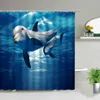 Cortinas de chuveiro Dolphin Printe