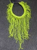 Handgjorda i Stock European Fashion Neon Yellow Statement Women Long Chokers Star Chunky Tassels Chains Beading Necklace233y6575111