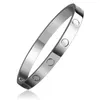 titanium steel cuff bracelets gold silver and rose woman man bracelet bangles couple jewelry lover gift254F