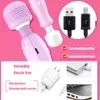 double-headed AV vibrato Dual Stimulator for Women Clitorist Stimulator Vibrantor Woman Massage Licking Machine Licker Amal Plug 12 Magic Modes USB Rechargeable