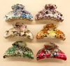 Factory Vintage Flower pattern Hair Claw Clips for Thick - ABS Nonslip Jumbo Strong Jaw KD