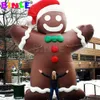 8meters gigante inflável gingerbread homem feriado evento desenhos animados boneca natal mascote adorável decorações ao ar livre