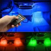 Voiture USB LED RGB atmosphère bande lumineuse 4 en 1 télécommande vocale style intérieur décoratif dynamique atmosphère lamp2402