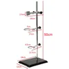 Lab Supplies 1set 50 cm High Retort Stand Iron with Clamp Clip Laboratory Ring School Education Education Equipment