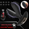 NXY Cockrings Anal sex toys Remote Control Wearable Vibrating dilator hook Butt tail Plug Prostate Vibrator gay electric shock Sex machine Toys Men xxx 1123 1124
