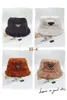 2021 Luxury Winter Bucket Hat Cap for Men Woman Sport Caps Beanie Fisherman Buckets Hats Top Quality 4 Color Fashion Style Rabbit 5984677