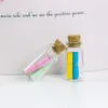 Mini fiale di vetro Bottiglie con tappi di sughero Contenitori di vasetti che desiderano 50 pezzi 22 * 45 * 12,5 mm 8 mlbuona quantità