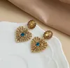 Creative Designer Dangle Earring Eye Earrings for Women Vintage Kawaii Accessories Fashion Rhinestone Trendy Earing Jewelry