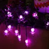 6.5m 30 LED Bola Solar Halloween Fada Fada Luzes de corda ao ar livre para o pátio Jardim 8 Ajuste de modo - Palm