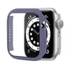 Bunte Glasabdeckung für Apple Watch Serie 7, 6, 5, 4, 3, 2, 1, 45 mm, 41 mm, 42 mm, 44 mm, 40 mm, 38 mm, Hart-PC, HD, gehärteter Stoßstangen-Displayschutz, iWatch-Vollabdeckungen
