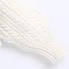 BLSQR vintage ajuste trims jacquard colheita de malha camisola mulheres lapela manga comprida fêmea pulôver branco jumper retrô 210430