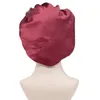 Bonnet de nuit en Satin couleur unie bonnet de nuit bonnet de soin des cheveux bonnet de nuit pour femmes hommes unisexe casquettes 10 pièces