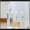 Słoik do przechowywania domowa organizacja houseeping Home GardenPlastic Spray 30ml 50ml 100ml Pet Puaski Puste butelki Refillable Mgła pompa na atom