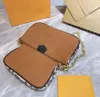 21fw Classic Damen Mahjong -Taschen Cross Body Designer eines Umhängetasche zweiteilige Set mit geprägter Stichmuster H238X