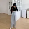 Laufhose Grau Jogginghose Für Frauen 2021 Herbst Baggy Mode Oversize Sport Balck Hosen Weibliche Jogger Streetwear Plus Größe