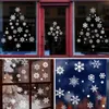 Simpatici adesivi per vetri per finestre di Babbo Natale a battente Decorazione natalizia Otturatore natalizio Adesivo Disposizione delle scene Forniture per feste