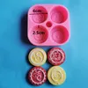 Craft Tools Latest Unique Candles Silicone Mold With Symbols Round Chakras Soap Diy Candle Making Molds271A