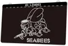 LD4003 Seabee United States Naval 3D Engraving LED Light Sign Wholesale Retail