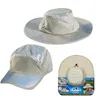 Boné redondo chapéu de pescador protetor solar resfriamento frio ar condicionado sol antiultravioleta ártico aba larga hats2543284