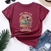 JCGO Summer Cotton Women T Shirt Fashion Dinosaur Letters Tryck Kort ärm Ladies Graphic Tee Tops Casual O-Neck Female Tshirt 220207