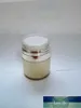 30g Pearl White/silver/gold Acrylic Jar Airless With Silver Collar ,transparent Lid ,airless Bottle Cream . Storage Bottles & Jars Factory price expert design Quality