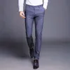 古典的な男性のズボンの男性の高品質の社会的ストレート夏の正式なオフィスストレッチなしアイアンビジネスカジュアルドレスブラックパンツ210518