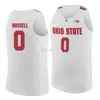 Nikivip D'Angelo Russell #0 Evan Turner #21 Danny #40 OSU Ohio State Buckeyes College Maglie da basket retrò da uomo cucite personalizzate Qualsiasi nome