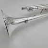 Profesyonel Bach LT180S-37 Trompet Gümüş Kaplama Yüzey Yüksek Kaliteli Pirinç Aletler Kılıf Ağızlık Aksesuarları Ile Inci Düğmeler