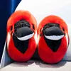 Red Cartoon Lace-Up Home Cotton Shoes Winter Warm Light Non-Slip Soft Indoor Casual Shoes Cute Comfort Sports Couple Slippers H1122