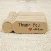 5000Pcs/Lot Thank you Handmade Kraft Paper Round Hangtag Hand Made Labels DIY Wedding Party Decorative Articles A0081