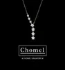 Singapore Chomel Halsband Dubbelring Halsband Star Full Diamond Net Red Temperament Clavicle Chain Woman