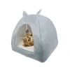 Pet Cat Bed Dom Pies Poduszki Tower Basket Namiot Składany Szczeniak Mascotas Casa Pluszowa Miękki Kennel Wielofunkcyjny Drop 210722