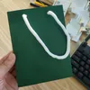 Dark GreenBrand Geschenkverpackungsboxen für Halskette, Ohrringe, Ring, Papierkarte, Einzelhandelsverpackung für Modeschmuck-Accessoires