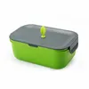 Lunchdoos PP / Siliconen Voedsel Container Eco-vriendelijke Gezonde BPA Gratis Draagbare Bento Box voor Kinderen School Picknick MicrowaveBarel 210423