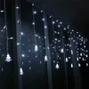 Światła świąteczne LED 5M Curtain Light Garland Xmas Drzewo Wystrój Domu 220 V Fairy Lights Outdoor / Kryty Festiwal String Light 211012