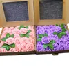 Home Wedding Decorative Artificial Flowers 25pcs/Box PE Foam Rose Flowers Head with leaves DIY Bride Bouquet Simulation Flower for Valentine's Day Gift