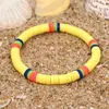 Beaded Strands PUNKI Hand-woven Ethnic Polymer Clay Bracelet Ladies Adjustable Bohemian Charm Couple Beach Accessories Trum22