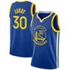 Stephen 30 Curry New City Basketball Jersey Mens 33 James Wiseman Klay 11 Thompson Ärmlös Blå Vit Basketskjorta