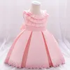 Girl's Birthday Party Wedding Dress Summer Dress Kids Girls Ruffled Princess Bridesmaid Pageant Gown Children Dresses jurken Q0716