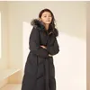 Damen Winterjacke Damen Echter Wolf Pelzkragen Ente Daunenmäntel Innen Warmer Mantel Femme Slim Fit Finden Sie Oberbekleidung Parkas von höchster Qualität, winddichte Jacken