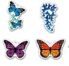 50 pz Lotto Tutti i tipi Adesivi farfalle Bella farfalla Doodle Sticker Impermeabile Bagagli Taccuino Adesivi murali Decorazione della casa 728 S2