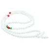 Hebras de cuentas TUMBEELLUWA 108 Mala pulsera cuentas de piedra envoltura budista Buda oración hecha a mano joyería Unisex Fawn22