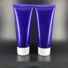 300 unids / lote 100 g 100 ml Azul PE Plástico Tubos Blandos Vacío Squeeze Recargable Crema Cosmética Emulsión Loción Envases Contenedores Buena Calidad